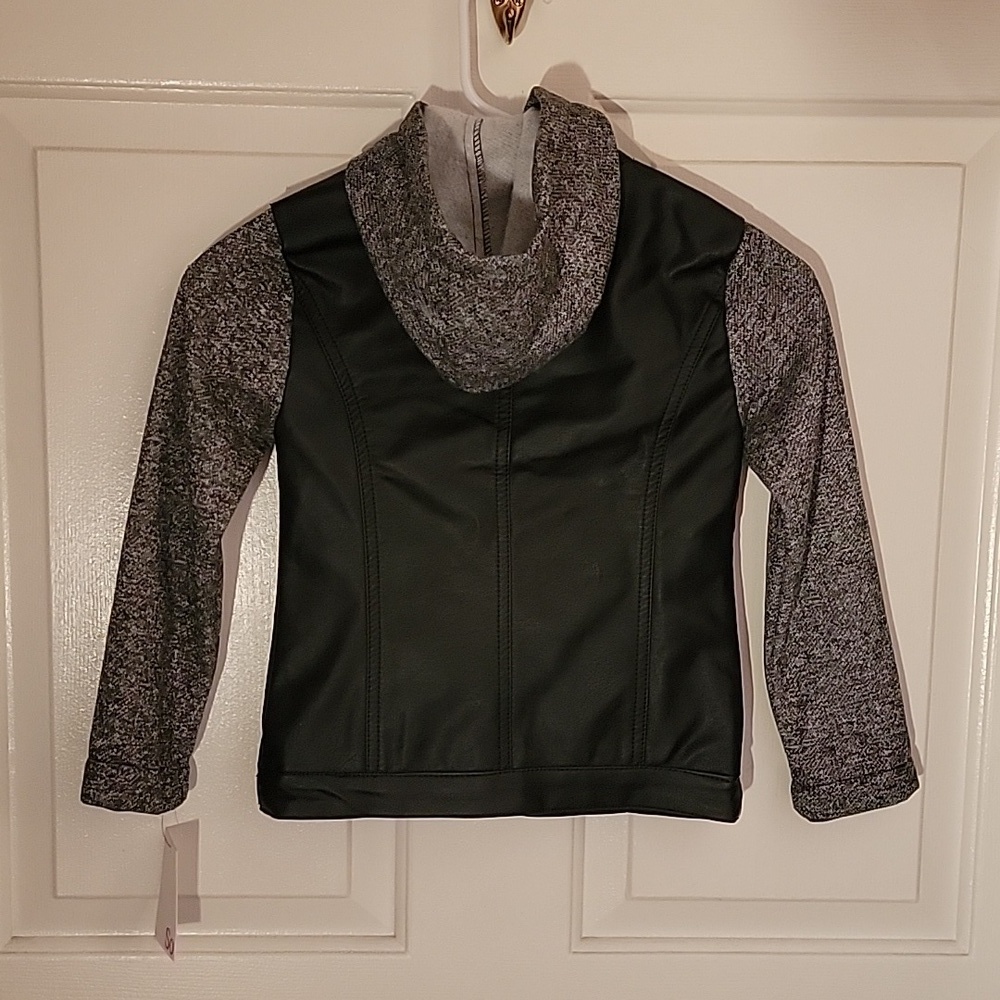SO, little girls jacket with hood, black. Size 4/5, NWT. - Picture 2 of 9